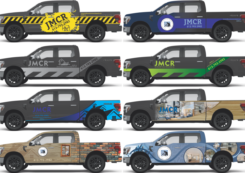 Graphic Design jmcr vehicle branding layoutb